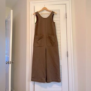 Ilana Kohn Khaki French Terry Wendy Jumpsuit